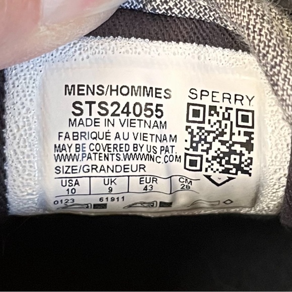 Sperry Halyard linen chambray sneakers, size 10 - Picture 5 of 5